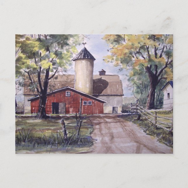 Barn i slutet av vykortet vykort (Framsida)