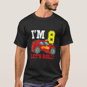 Barn i Tävling-bil 8:e födelsedagen, Tävla bilföra T Shirt