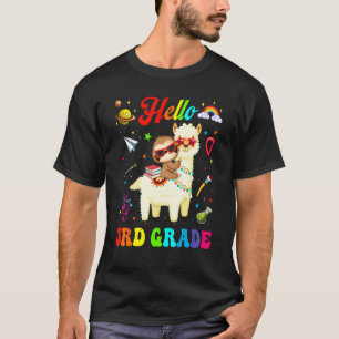 Barn i tredje Klass-kvadratcutets lutning Llama Sl T Shirt