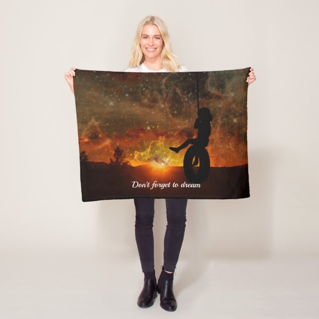 Barn i Ull-babyblanket i Däck Fleecefilt (På plats)