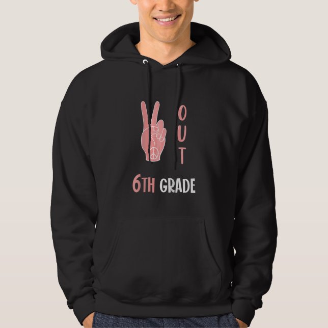 Barn i utkanten av fredsprogrammet i 6e Klass, gru Hoodie (Framsida)