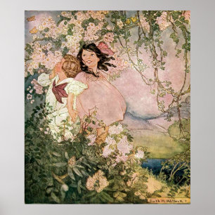 Barn i Vår av Ruth Hallock Poster
