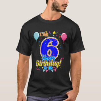 Barn Im 6 år gamla Grattis på födelsedagen till mi T Shirt