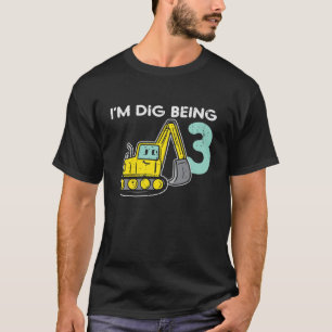 Barn Im Gräver att vara en 3-diggerbuggerrygg 3Rd T Shirt