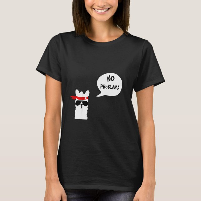 Barn Inget Problama lama 7 T Shirt (Framsida)