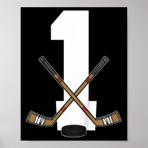 Barn Ishockey Småbarn Pojkar 1-årsdag Is Poster