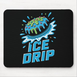 Barn Ishockeypuck Droppande Grafik Glass Droppande Musmatta