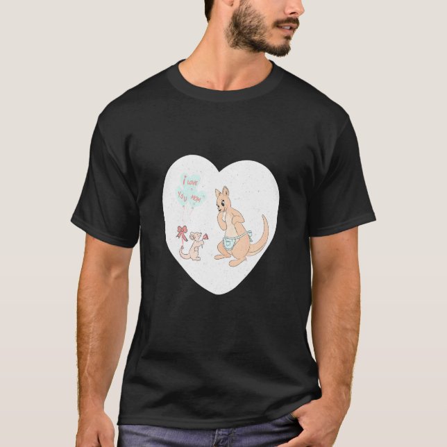 Barn jag älskar dig mamma t shirt (Framsida)