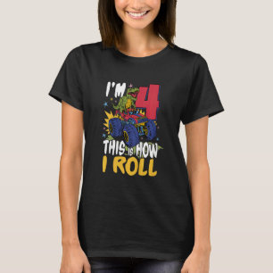 Barn jag är 4 Så här rullar jag Barn Monster Lastb T Shirt