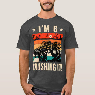 Barn jag är 6 och krossar det Monster Lastbil föde T Shirt