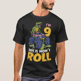 Barn jag är 9. Så här rullar jag Monster Lastbil 9 T Shirt