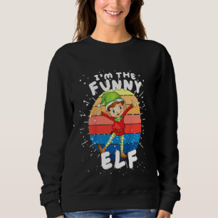 Barn jag är den roliga tomten passande familjegrup t shirt