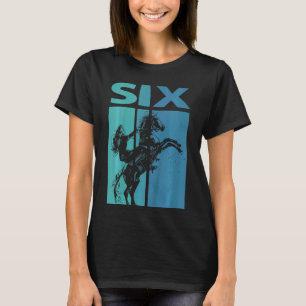 Barn jag är nu 6 år sjätte födelsedagshäst t shirt