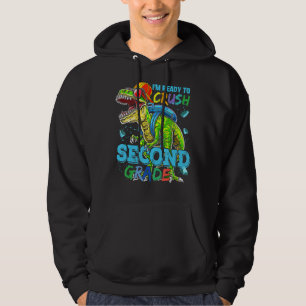 Barn jag är Redo att krossa andra Klass Trex-dosoa Hoodie