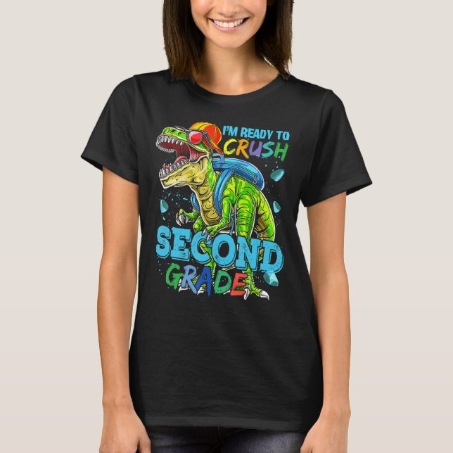 Barn jag är Redo att krossa andra Klass Trex-dosoa T Shirt (Framsida)