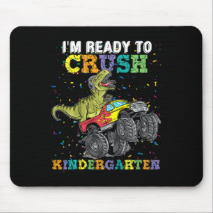 Barn jag är redo att krossa förskole monstertruck musmatta