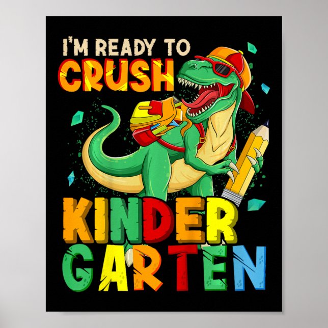 Barn jag är redo att krossa förskoleklass Byck til Poster (Framsidan)