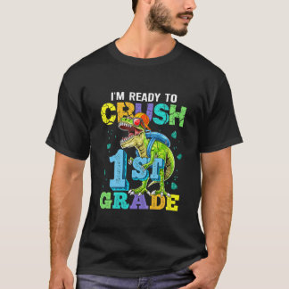 Barn jag är Redo att krossa första Klass-dinosaur T Shirt