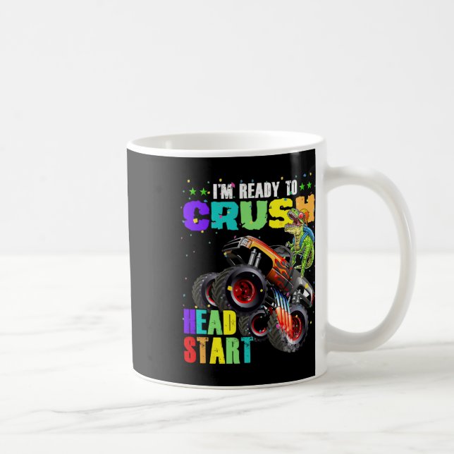 Barn jag är redo att krossa Head Start dinosaurie  Kaffemugg (Höger)