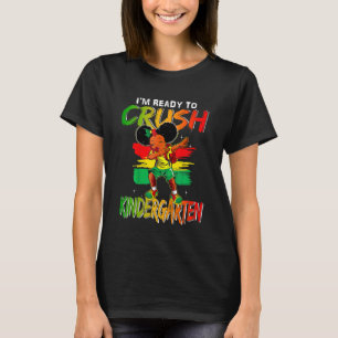 Barn jag är Redo att krossa Kindergarten Black Dab T Shirt