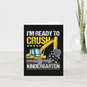 Barn jag är Redo att krossa Kindergarten-konstrukt Kort