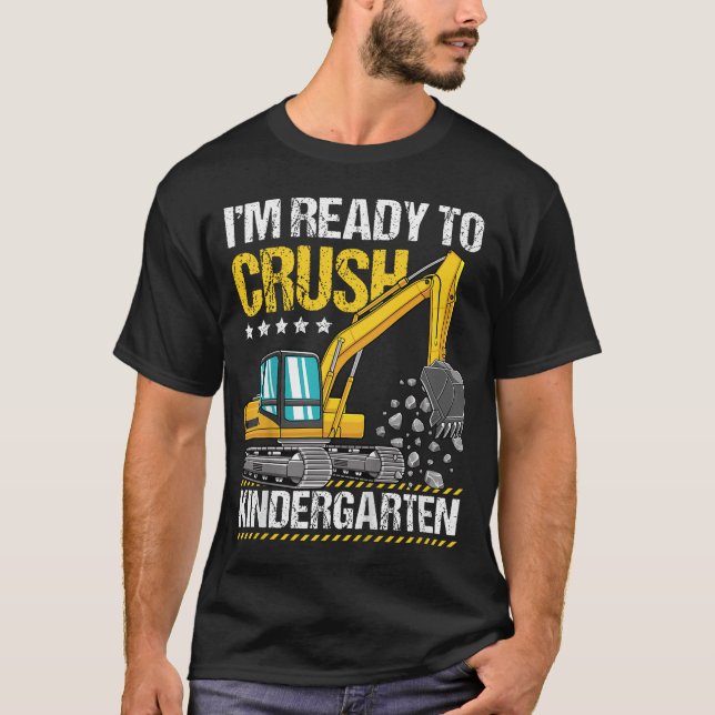 Barn jag är Redo att krossa Kindergarten-konstrukt T Shirt (Framsida)