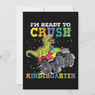 Barn jag är Redo att krossa Kindergarten Monster L Inbjudningar