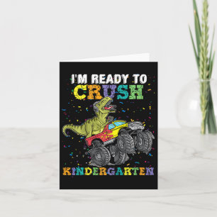 Barn jag är Redo att krossa Kindergarten Monster L Kort