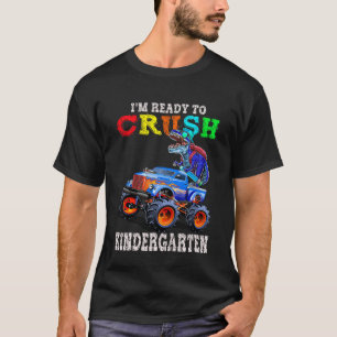 Barn jag är Redo att krossa Kindergarten Monster L T Shirt
