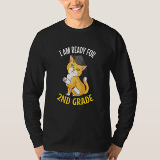 Barn jag är redo för 2:a klass  Kattutexamen tillb T Shirt
