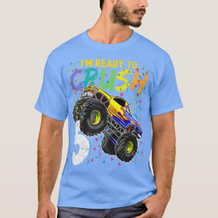 Barn jag är Redo till Crush 5 Monster Lastbil 5th T Shirt