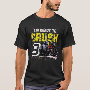 Barn jag är Redo till Crush 8 Monster Lastbil 8th  T Shirt