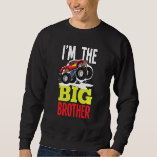 Barn jag är storebror jag ska bli en stor brud lång ärmad tröja