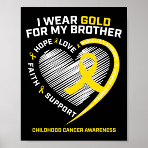 Barn Jag Har Guld För Min Bror Barncancer A Poster