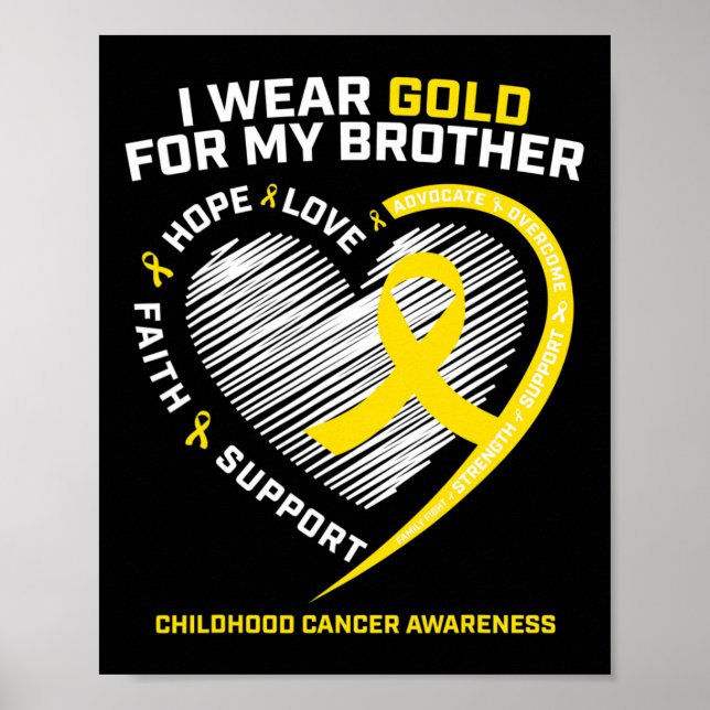 Barn Jag Har Guld För Min Bror Barncancer A Poster (Framsidan)