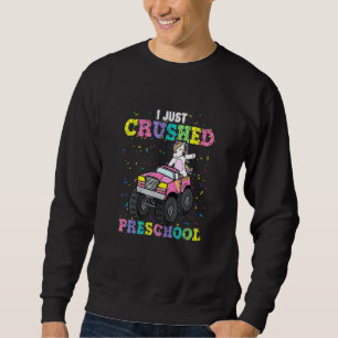 Barn jag krossade nyligen Preschool Girl Unicorn L Lång Ärmad Tröja