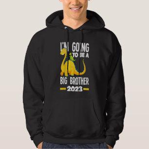 Barn jag ska bli en storebror 2023 Dinosaur D Hoodie