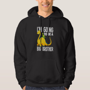 Barn jag ska bli en storebror Dinosaur Dino Hoodie