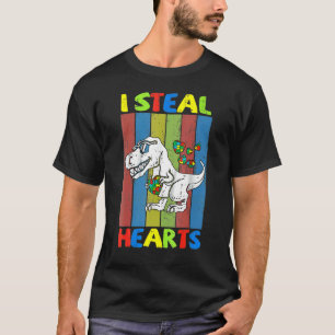 Barn Jag Stjäl Hjärtan Trex Dinosaurie Småbarn Aut T Shirt