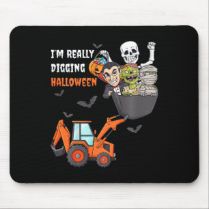 Barn jag Verkligen Gräva Halloween Skeleton Zombie Musmatta