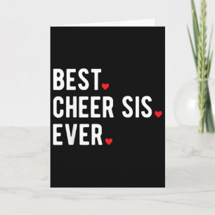 Barn jublar Syster Cheerleading Bästa någonsin All Kort