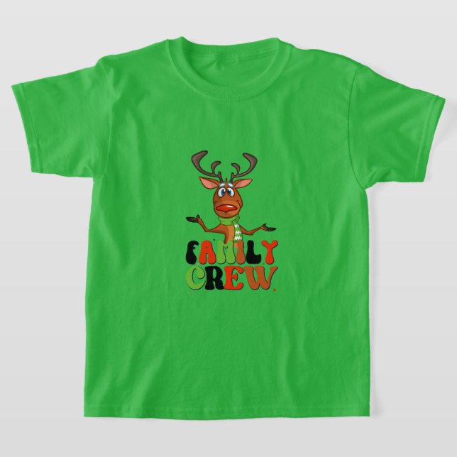 Barn "Julbesättning 2023" Reindeer T-Shirt (Laydown)