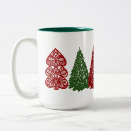 Barn Julgranar Art Row Party Mugg