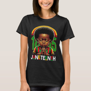 Barn Juneteenth Prince 1865 Svarta historiemånaden T Shirt
