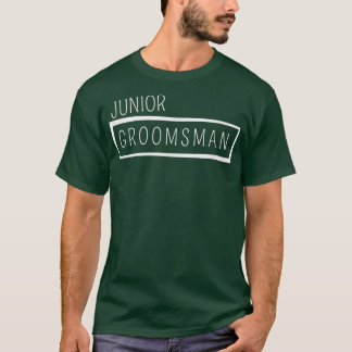 Barn Junior Groom Pojke Bröllop Brudgum Bakgrund T Shirt