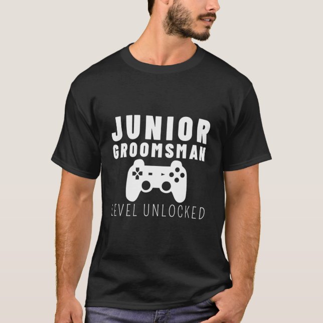 Barn Junior Groomman Bröllop Bachelorfest T Shirt (Framsida)