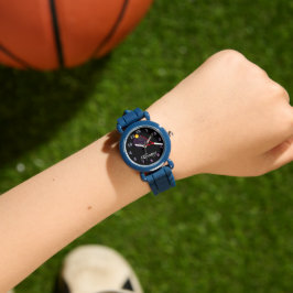Barn justerbar lila för Bezel Stainless Tennis Armbandsur