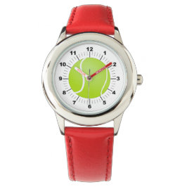 Barn justerbar tennis Boll Red Numbere Armbandsur