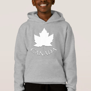 Barn Kanada Flagga Hoodie Lönnblad Barn Hoodie Tee Shirt