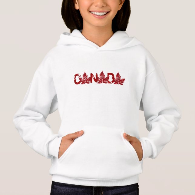 Barn Kanada Hoodie Kanada Souvenir Barn T-shirts (Framsida)